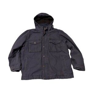 Ruff Hewn Workwear Jacket Men Medium Navy Blue Heavyweight Grudge Streetwear